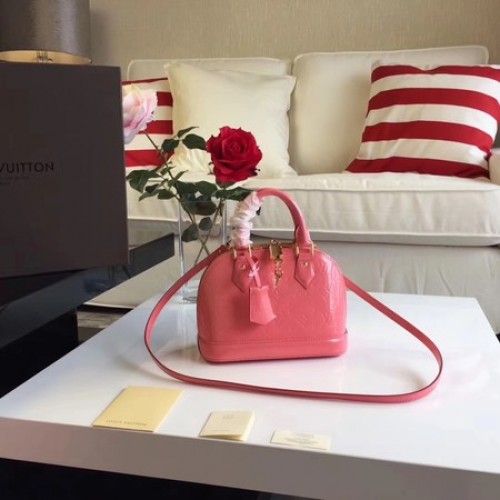Louis Vuitton Monogramme Vernis Alma BB M91606 Rose