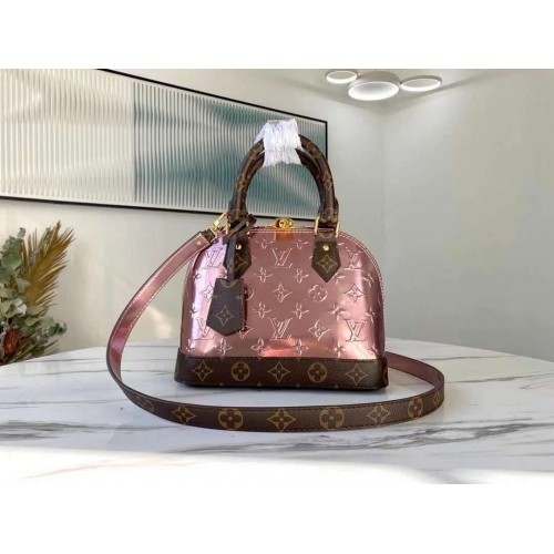 Louis Vuitton Monogram Vernis Alma BB Tote Bag M91606 Rose