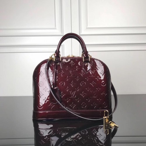 Louis Vuitton Monogramme Vernis Alma M93595 Bordeaux
