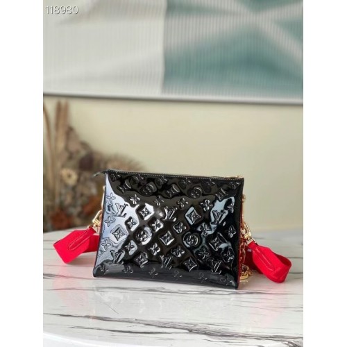 Louis Vuitton Monogramme Vernis COUSSIN PM M57793 noir