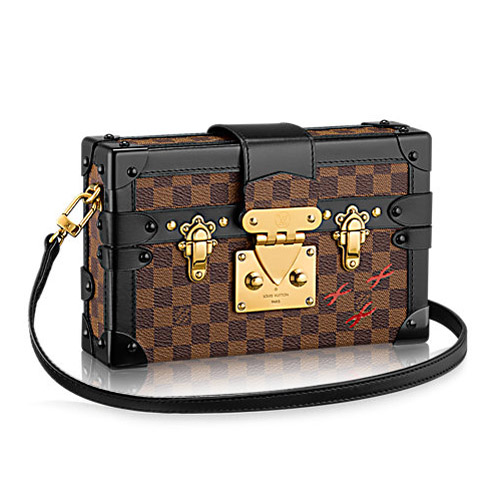 Sac Louis Vuitton N41003 Petite Malle Damier Ebene Toile