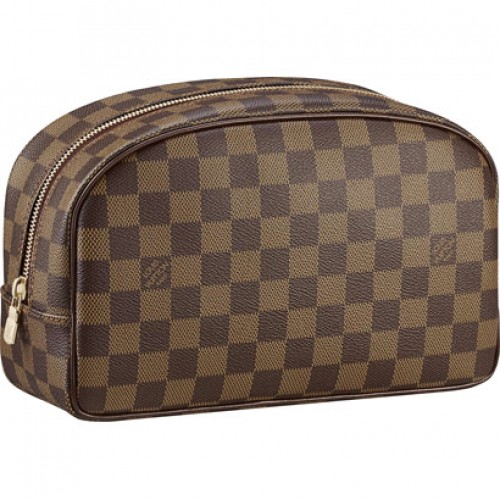 Nouveau Pas Cher Louis Vuitton Damier Ebene Toile Trousse De Toilette 25 N47624