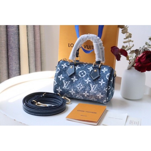 Louis Vuitton NANO SPEEDY M81213 bleu