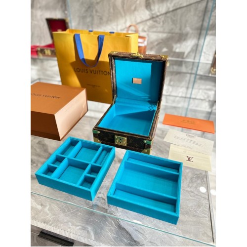 Louis Vuitton NICE COFFRET À BIJOUX M44185 bleu clair