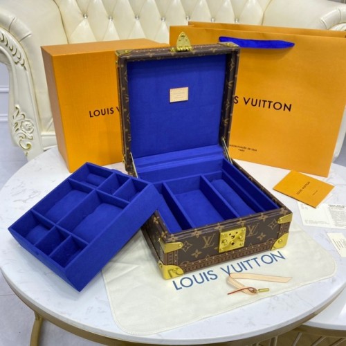 Louis Vuitton NICE COFFRET A BIJOUX M47120 bleu