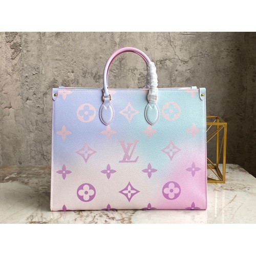 Louis Vuitton ONTHEGO GM Dip Dye Pastel M46076 Rose&Bleu