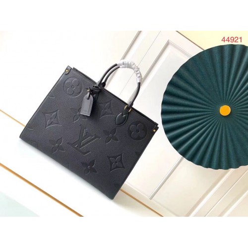 Louis Vuitton ONTHEGO Sac en cuir d'origine M44576 Noir