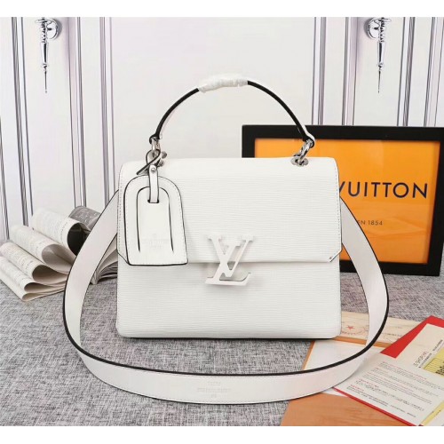Louis Vuitton Original Epi Leather Grenelle Petit sac fourre-tout M53694 Blanc