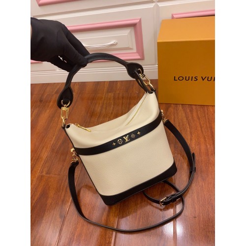 Louis Vuitton Sac en cuir d'origine M57934 Blanc
