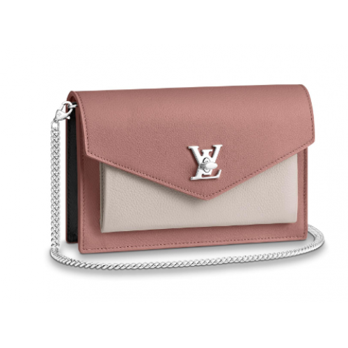 Louis Vuitton Original MYLOCKME Chain Bag M63471 rose&blanc