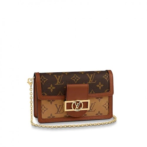 Louis Vuitton Original Monogram Canvas PORTEFEUILLE CHAÎNE DAUPHINE M68746