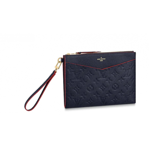 Louis Vuitton Original Monogram Empreinte Pochette MELANIE M68705 Bleu marine