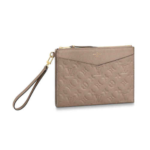 Louis Vuitton Original Monogram Empreinte Pochette MELANIE M68705 gris