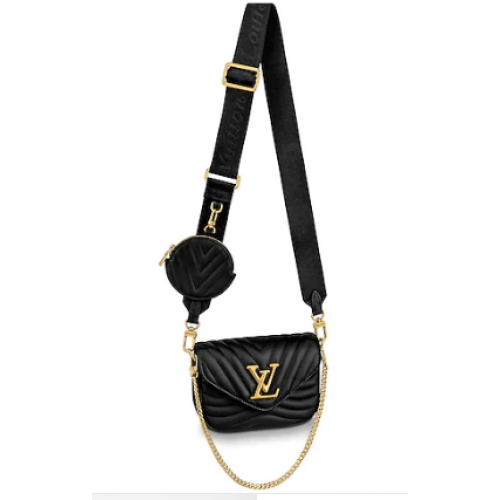Louis Vuitton Original NEW WAVE MULTI-POCHETTE M56461 noir