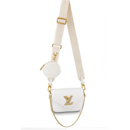 Louis Vuitton Original NEW WAVE MULTI-POCHETTE M56461 blanc
