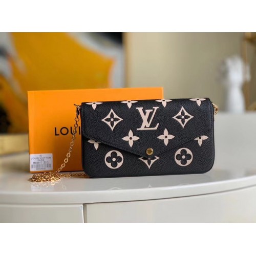 Louis Vuitton Original POCHETTE FELICIE Sac à chaîne M69977 noir