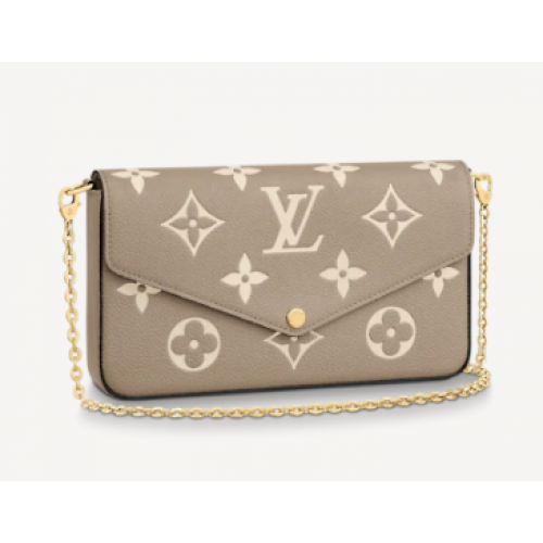 Louis Vuitton Original POCHETTE FELICIE Sac à chaîne M69977 gris