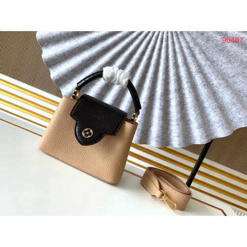 Louis Vuitton Original cuir Taurillon CAPUCINES BB M95509 Nude