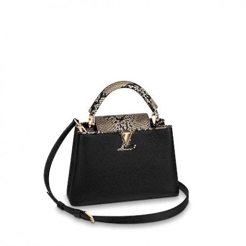 Louis Vuitton Original Cuir Taurillon CAPUCINES BB M95509 noir