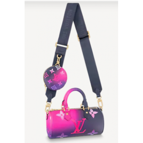 Louis Vuitton PAPILLON BB M59860 Minuit Fuchsia