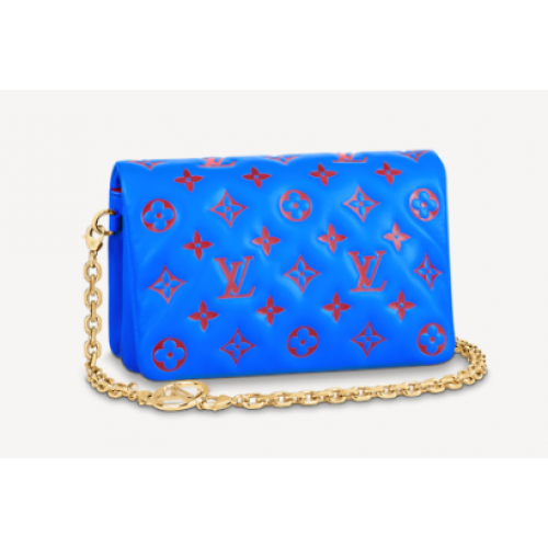 Louis Vuitton POCHETTE COUSSIN M80743 Blue Red
