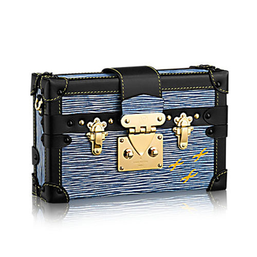 Louis Vuitton Petite Malle Epi Denim M50303 Denim Clair