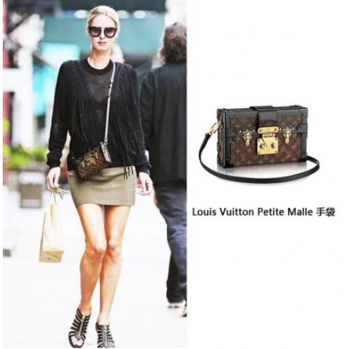 Louis Vuitton Petite Malle Sac en toile monogramme M40273