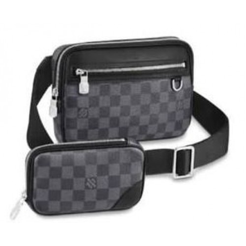 Louis Vuitton Scott Messenger Damier Graphite Canvas Bag M63259 Black