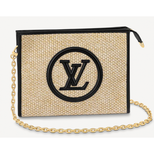 Louis Vuitton POCHETTE DE TOILETTE SUR CHAÎNE M81366 noir