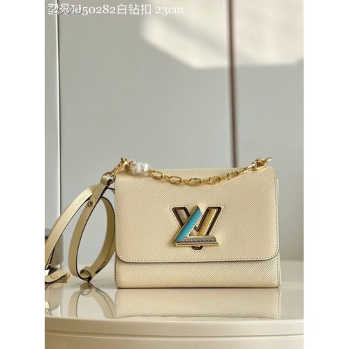 Louis Vuitton TWIST MM M50282 Quartz Blanc