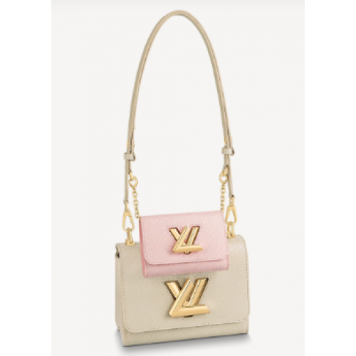 Louis Vuitton TWIST PM M59886 Taupe Marron Rose