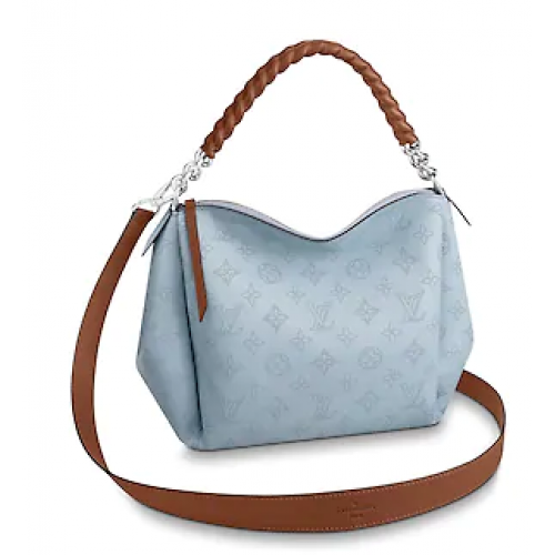 Louis Vuitton original Mahina cuir CHAÎNE BABYLONE BB M53153 BLEU HORIZON CITROUILLE