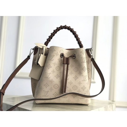 Louis Vuitton original Mahina Cuir MURIA M55800 Crème Beige