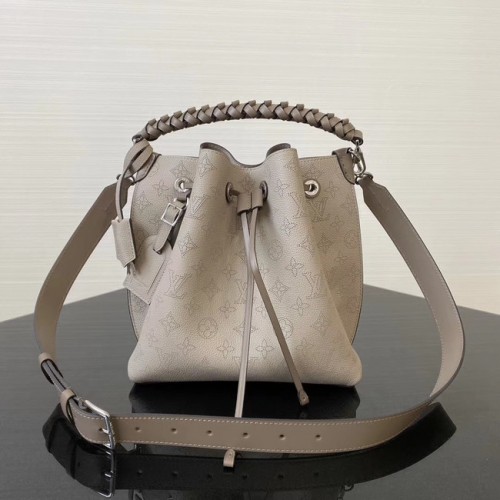 Louis Vuitton d'origine Mahina Cuir MURIA M55800 gris