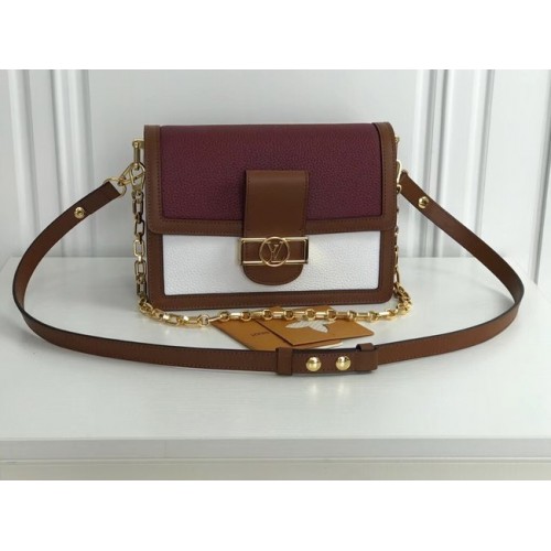 Louis Vuitton original SAINT SULPICE PM M44391 Rouge avec blanc