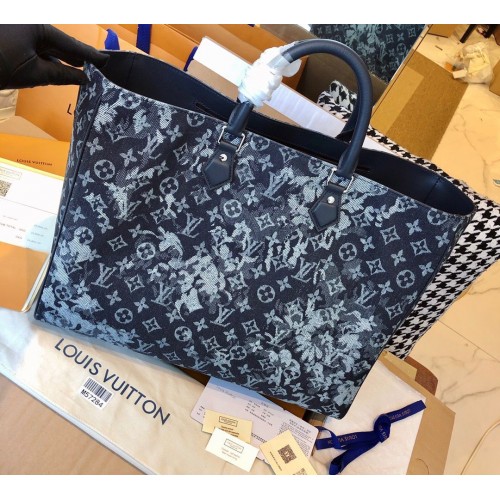 Louis Vuitton Monogram Pastel Nior Grand Sac Denim Sac M57284 Noir