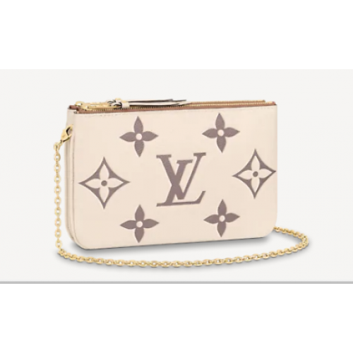 Louis vuitton POCHETTE DOUBLE ZIP M80084 Crème