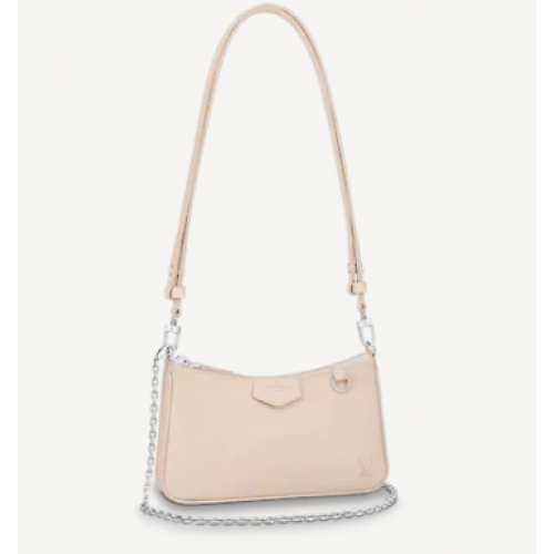 Louis Vuitton Original EASY POUCH ON STRAP M80479 Quartz Blanc