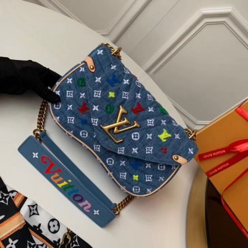 Louis Vuitton Original NEW WAVE Medium Bag M53692 Bleu
