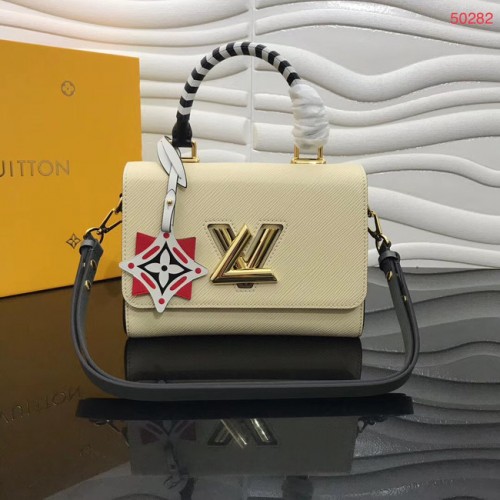 Sac cabas Louis Vuitton original CRAFTY TWIST M56780 crème