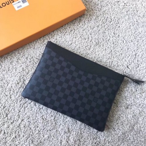 Pochette quotidienne en toile Damier Graphite originale Louis Vuitton M62048
