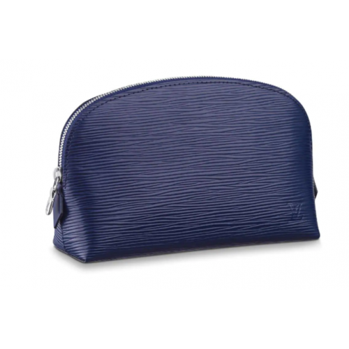 POCHETTE COSMÉTIQUE Louis Vuitton originale en cuir Epi PM M52030 Indigo