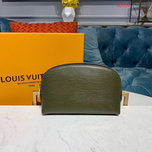 POCHETTE COSMÉTIQUE Louis Vuitton originale en cuir Epi PM M52030 Kaki