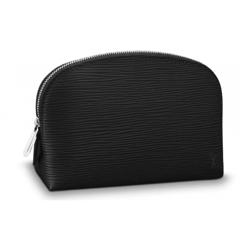 POCHETTE COSMÉTIQUE Louis Vuitton originale en cuir Epi PM M52030 noir