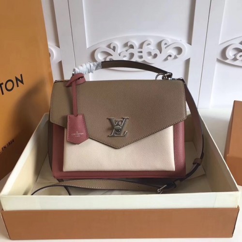 Louis vuitton original MY LOCKME M54849 Galet&blanc