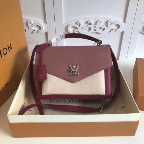 Louis Vuitton original MY LOCKME M54849 rose&blanc