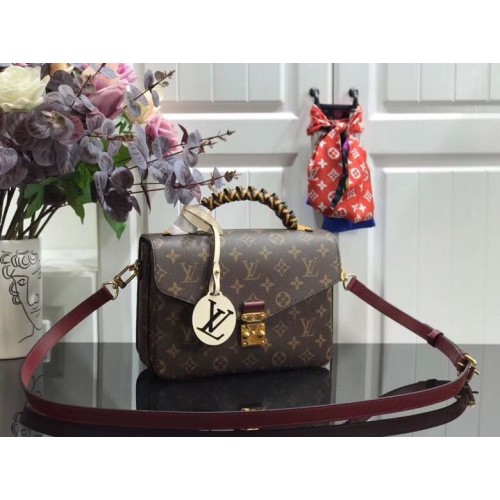 Toile Monogram originale Louis Vuitton POCHETTE METIS M43984 Bordeaux