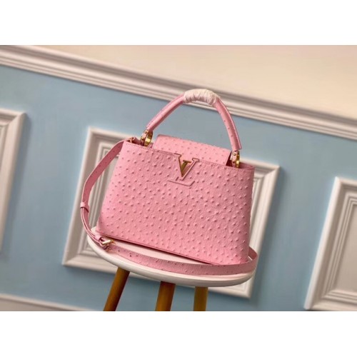 Louis vuitton original motif Autruche CAPUCINES PM M53665 Eau de Rose