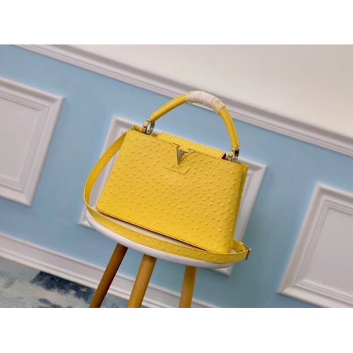 Louis vuitton original motif Autruche CAPUCINES PM M53665 jaune