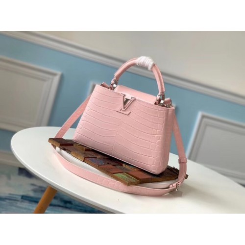 Louis vuitton original crocodile CAPUCINES PM M94587 Eau de Rose